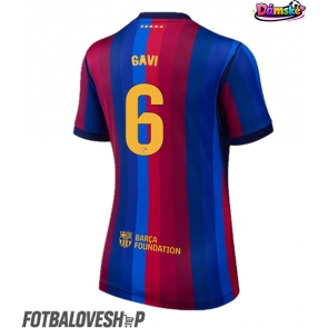 Barcelona Paez Gavi #6 Dámské Domácí Dres 2026-27 Krátký Rukáv