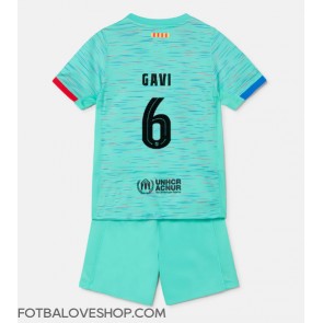 Barcelona Paez Gavi #6 Dětské Alternativní Dres 2023-24 Krátký Rukáv (+ trenýrky)