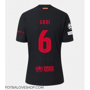 Barcelona Paez Gavi #6 Venkovní Dres 2024-25 Krátký Rukáv