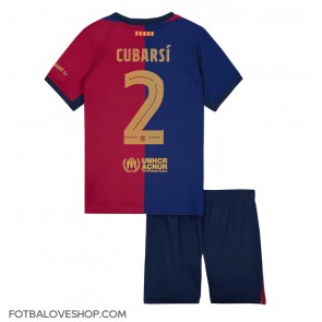 Barcelona Pau Cubarsi #2 Dětské Domácí Dres 2024-25 Krátký Rukáv (+ trenýrky)