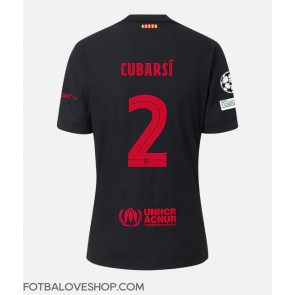 Barcelona Pau Cubarsi #2 Venkovní Dres 2024-25 Krátký Rukáv