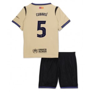 Barcelona Pau Cubarsi #5 Dětské Venkovní Dres 2025-26 Krátký Rukáv (+ trenýrky)