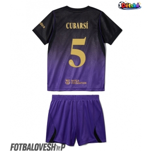 Barcelona Pau Cubarsi #5 Dětské Venkovní Dres 2026-27 Krátký Rukáv (+ trenýrky)