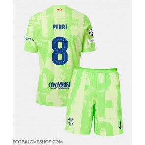 Barcelona Pedri Gonzalez #8 Dětské Alternativní Dres 2024-25 Krátký Rukáv (+ trenýrky)