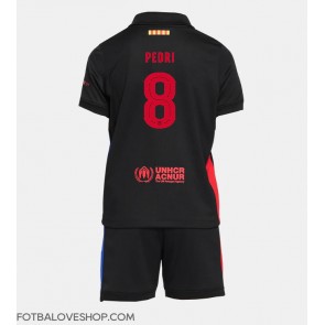 Barcelona Pedri Gonzalez #8 Dětské Venkovní Dres 2024-25 Krátký Rukáv (+ trenýrky)