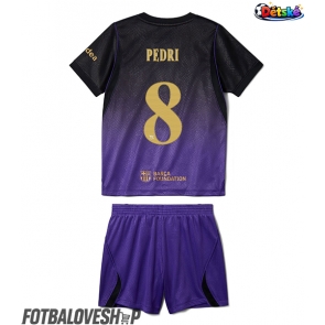 Barcelona Pedri Gonzalez #8 Dětské Venkovní Dres 2026-27 Krátký Rukáv (+ trenýrky)