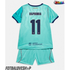 Barcelona Raphinha Belloli #11 Dětské Alternativní Dres 2026-27 Krátký Rukáv (+ trenýrky)