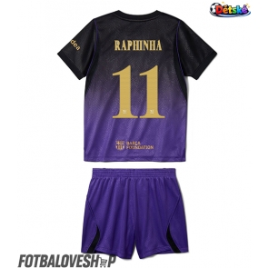 Barcelona Raphinha Belloli #11 Dětské Venkovní Dres 2026-27 Krátký Rukáv (+ trenýrky)