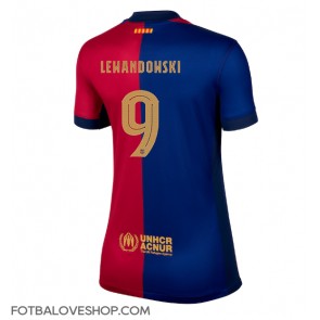 Barcelona Robert Lewandowski #9 Dámské Domácí Dres 2024-25 Krátký Rukáv