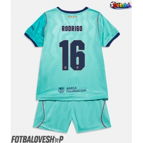 Barcelona Rodri Hernandez #16 Dětské Alternativní Dres 2026-27 Krátký Rukáv (+ trenýrky)
