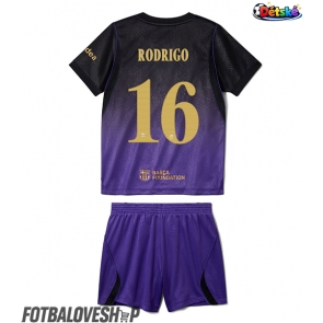 Barcelona Rodri Hernandez #16 Dětské Venkovní Dres 2026-27 Krátký Rukáv (+ trenýrky)