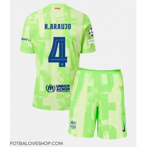 Barcelona Ronald Araujo #4 Dětské Alternativní Dres 2024-25 Krátký Rukáv (+ trenýrky)
