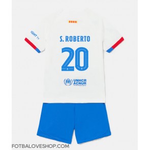 Barcelona Sergi Roberto #20 Dětské Venkovní Dres 2023-24 Krátký Rukáv (+ trenýrky)
