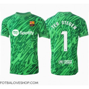 Barcelona Ter Stegen #1 Brankářské Venkovní Dres 2024-25 Krátký Rukáv