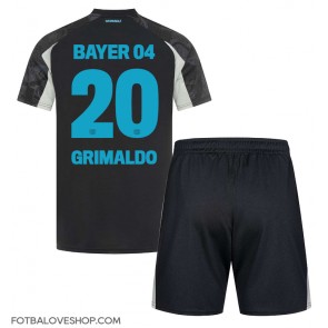 Bayer Leverkusen Alejandro Grimaldo #20 Dětské Alternativní Dres 2024-25 Krátký Rukáv (+ trenýrky)