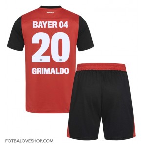 Bayer Leverkusen Alejandro Grimaldo #20 Dětské Domácí Dres 2024-25 Krátký Rukáv (+ trenýrky)
