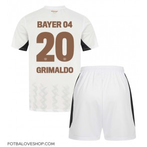 Bayer Leverkusen Alejandro Grimaldo #20 Dětské Venkovní Dres 2024-25 Krátký Rukáv (+ trenýrky)