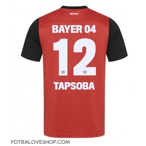 Bayer Leverkusen Edmond Tapsoba #12 Domácí Dres 2024-25 Krátký Rukáv