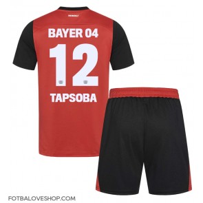 Bayer Leverkusen Edmond Tapsoba #12 Dětské Domácí Dres 2024-25 Krátký Rukáv (+ trenýrky)