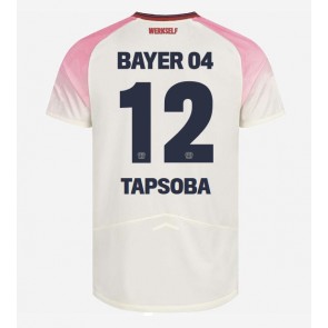 Bayer Leverkusen Edmond Tapsoba #12 Venkovní Dres 2025-26 Krátký Rukáv