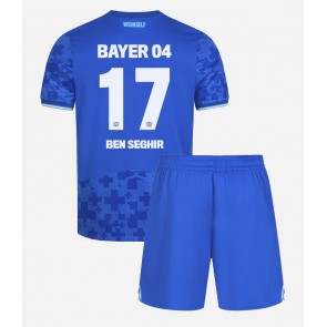 Bayer Leverkusen Eliesse Ben Seghir #17 Dětské Alternativní Dres 2025-26 Krátký Rukáv (+ trenýrky)