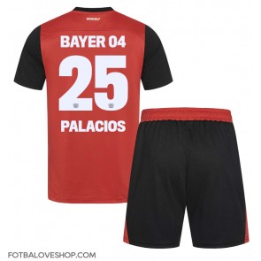 Bayer Leverkusen Exequiel Palacios #25 Dětské Domácí Dres 2024-25 Krátký Rukáv (+ trenýrky)