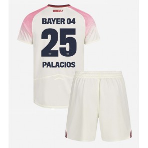 Bayer Leverkusen Exequiel Palacios #25 Dětské Venkovní Dres 2025-26 Krátký Rukáv (+ trenýrky)