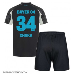 Bayer Leverkusen Granit Xhaka #34 Dětské Alternativní Dres 2024-25 Krátký Rukáv (+ trenýrky)
