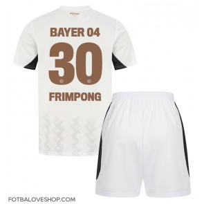 Bayer Leverkusen Jeremie Frimpong #30 Dětské Venkovní Dres 2024-25 Krátký Rukáv (+ trenýrky)