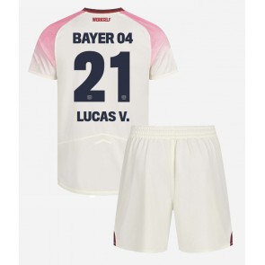 Bayer Leverkusen Lucas Vazquez #21 Dětské Venkovní Dres 2025-26 Krátký Rukáv (+ trenýrky)