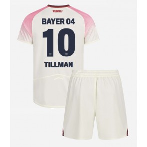Bayer Leverkusen Malik Tillman #10 Dětské Venkovní Dres 2025-26 Krátký Rukáv (+ trenýrky)