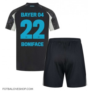 Bayer Leverkusen Victor Boniface #22 Dětské Alternativní Dres 2024-25 Krátký Rukáv (+ trenýrky)