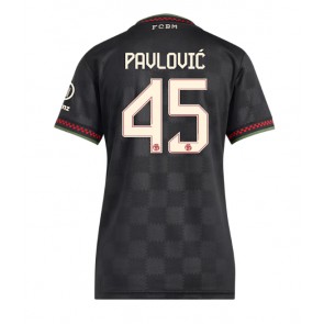 Bayern Munich Aleksandar Pavlovic #45 Dámské Alternativní Dres 2025-26 Krátký Rukáv