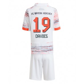 Bayern Munich Alphonso Davies #19 Dětské Venkovní Dres 2025-26 Krátký Rukáv (+ trenýrky)