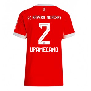 Bayern Munich Dayot Upamecano #2 Dámské Domácí Dres 2025-26 Krátký Rukáv