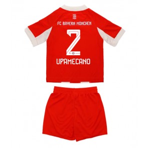 Bayern Munich Dayot Upamecano #2 Dětské Domácí Dres 2025-26 Krátký Rukáv (+ trenýrky)