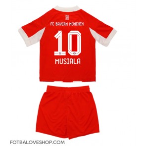 Bayern Munich Jamal Musiala #10 Dětské Domácí Dres 2025-26 Krátký Rukáv (+ trenýrky)
