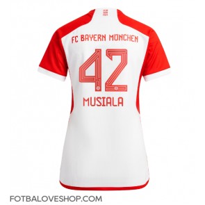 Bayern Munich Jamal Musiala #42 Dámské Domácí Dres 2023-24 Krátký Rukáv