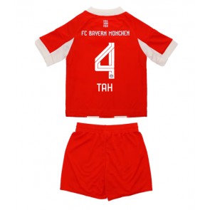 Bayern Munich Jonathan Tah #4 Dětské Domácí Dres 2025-26 Krátký Rukáv (+ trenýrky)