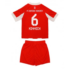 Bayern Munich Joshua Kimmich #6 Dětské Domácí Dres 2025-26 Krátký Rukáv (+ trenýrky)