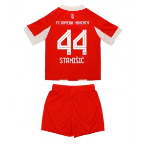 Bayern Munich Josip Stanisic #44 Dětské Domácí Dres 2025-26 Krátký Rukáv (+ trenýrky)
