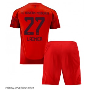 Bayern Munich Konrad Laimer #27 Dětské Domácí Dres 2024-25 Krátký Rukáv (+ trenýrky)