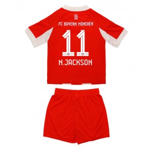 Bayern Munich Nicolas Jackson #11 Dětské Domácí Dres 2025-26 Krátký Rukáv (+ trenýrky)