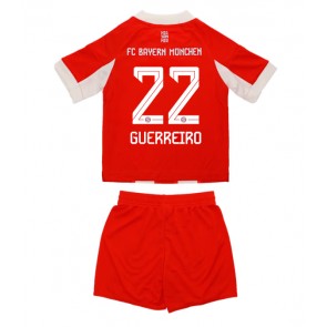 Bayern Munich Raphael Guerreiro #22 Dětské Domácí Dres 2025-26 Krátký Rukáv (+ trenýrky)