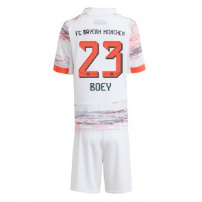 Bayern Munich Sacha Boey #23 Dětské Venkovní Dres 2025-26 Krátký Rukáv (+ trenýrky)