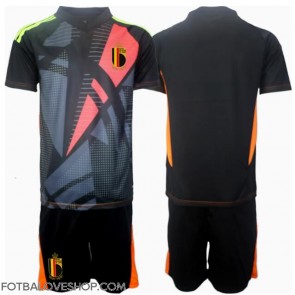 Belgie Brankářské Dětské Domácí Dres ME 2024 Krátký Rukáv (+ trenýrky)