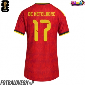 Belgie Charles De Ketelaere #17 Dámské Domácí Dres MS 2026 Krátký Rukáv