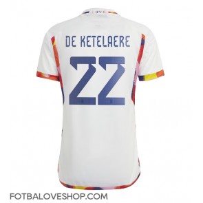 Belgie Charles De Ketelaere #22 Venkovní Dres MS 2022 Krátký Rukáv
