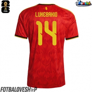 Belgie Dodi Lukebakio #14 Domácí Dres MS 2026 Krátký Rukáv