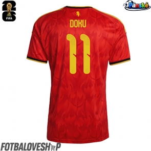 Belgie Jeremy Doku #11 Domácí Dres MS 2026 Krátký Rukáv